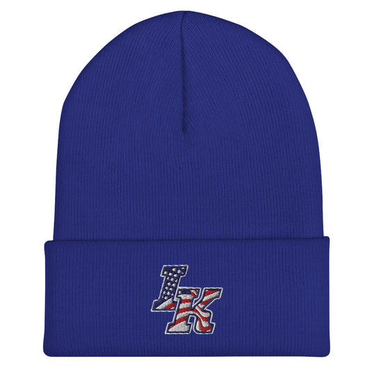 Iron Knights Cuffed Beanie w/Flag Logo