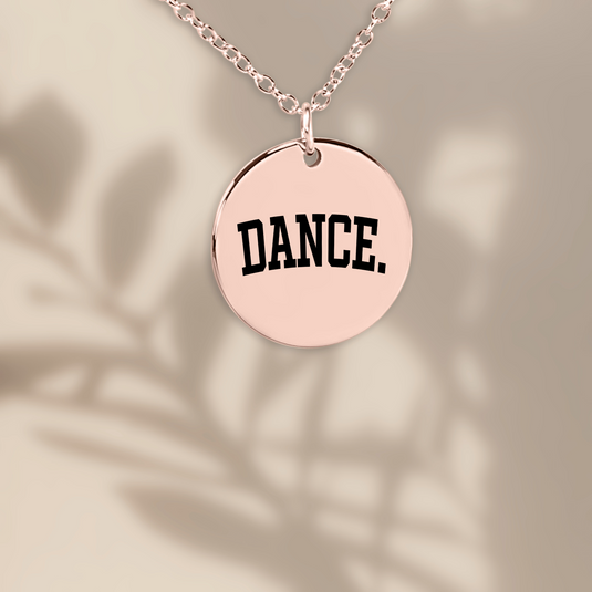 Dance Tall Design Coin Necklace