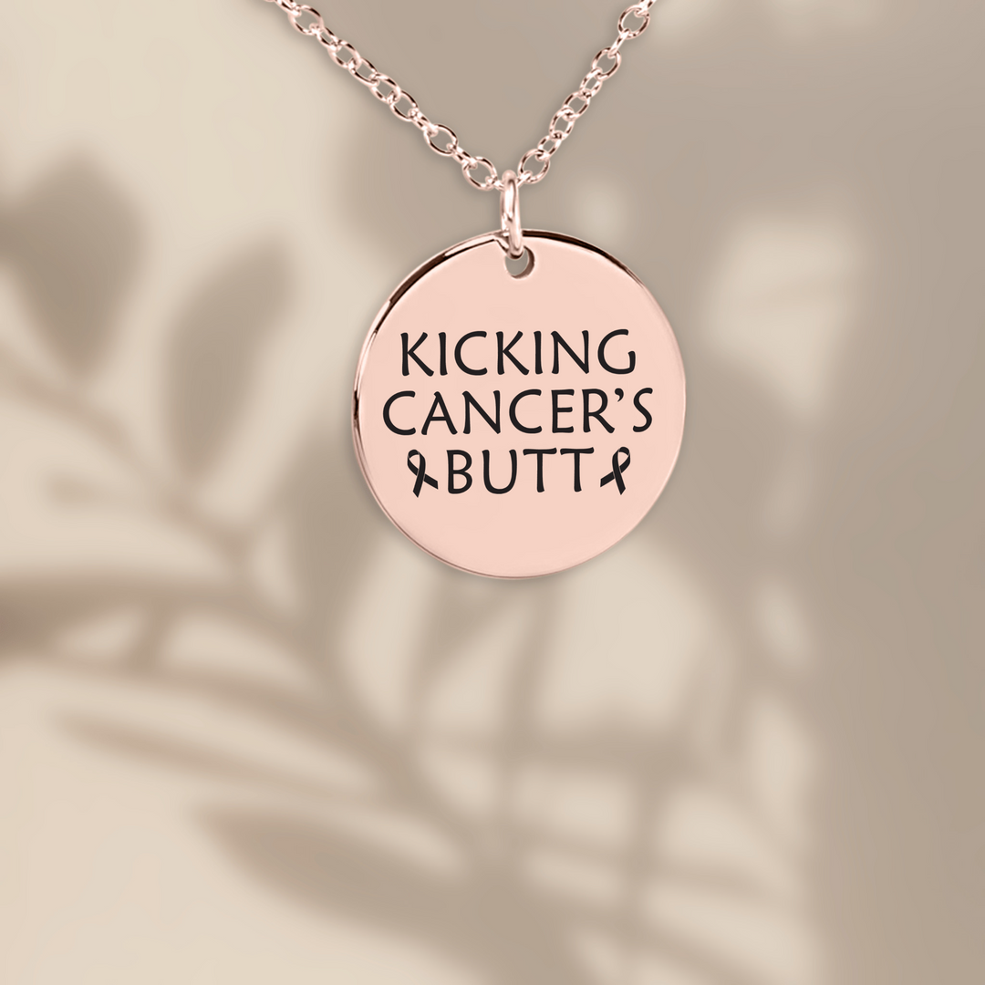 Kicking Cancer's Butt Coin Necklace