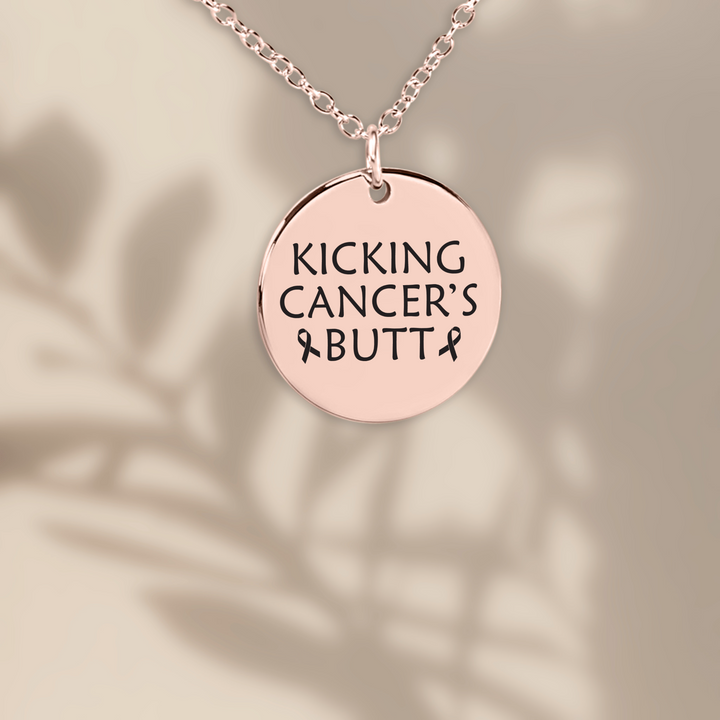 Kicking Cancer's Butt Coin Necklace