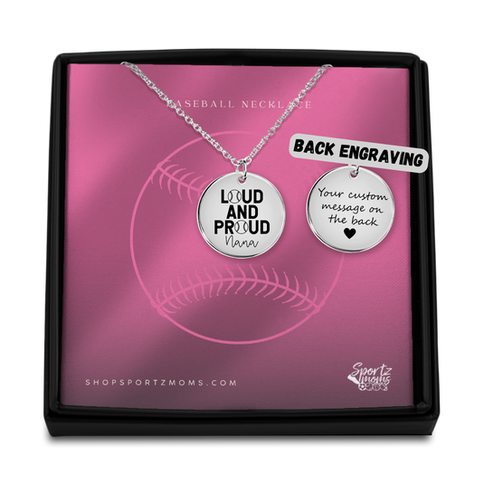 Loud and Proud Nana Baseball Coin Necklace