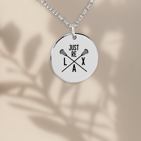 Just Re LAX Lacrosse Coin Necklace