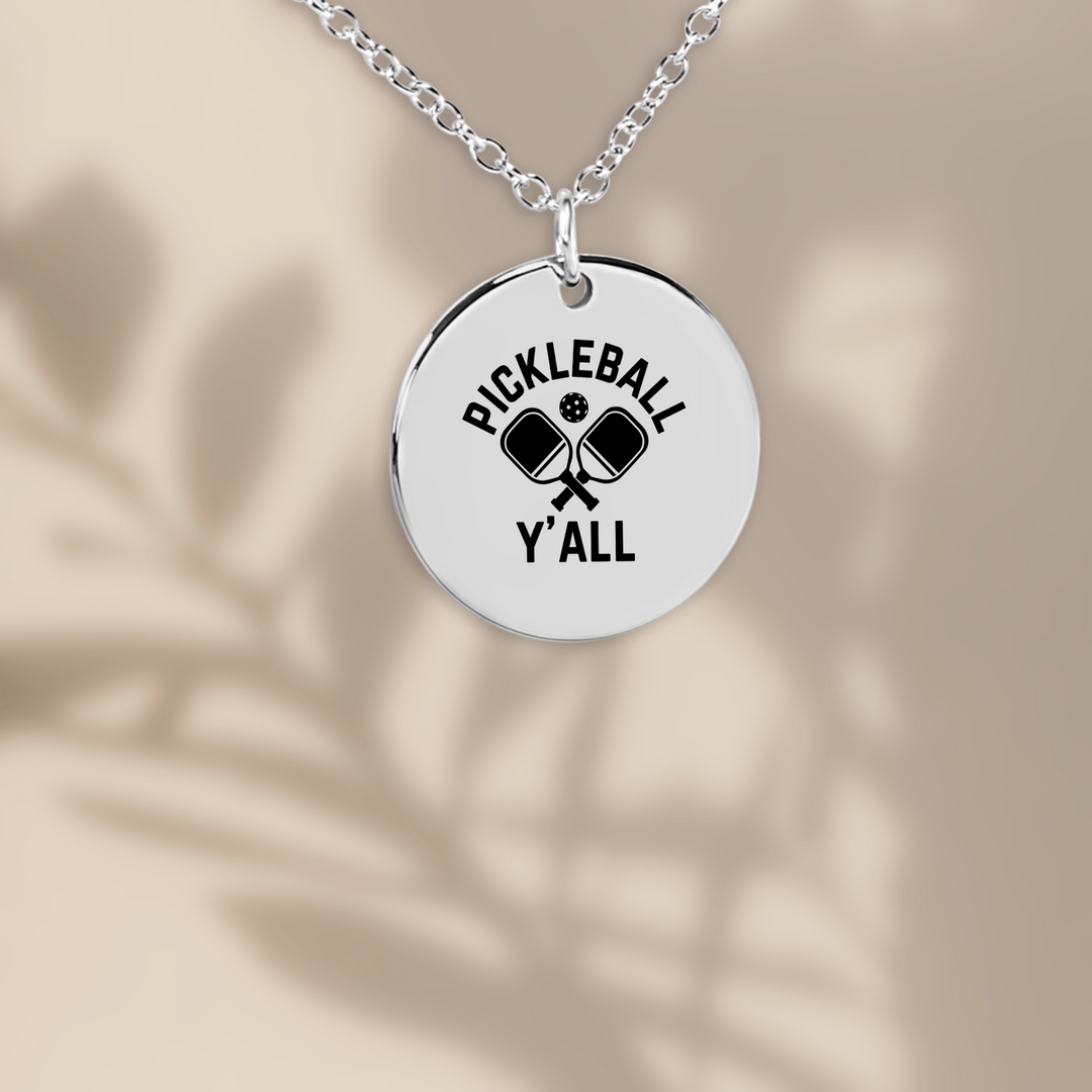 Pickleball Y'All Coin Necklace