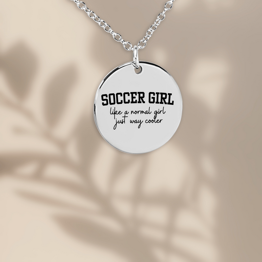 Soccer Girl Coin Necklace