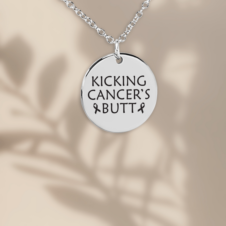 Kicking Cancer's Butt Coin Necklace