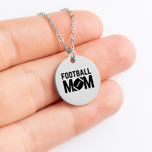 Football Mom Coin Necklace