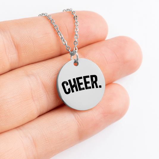 Cheer Rustic Design Coin Necklace