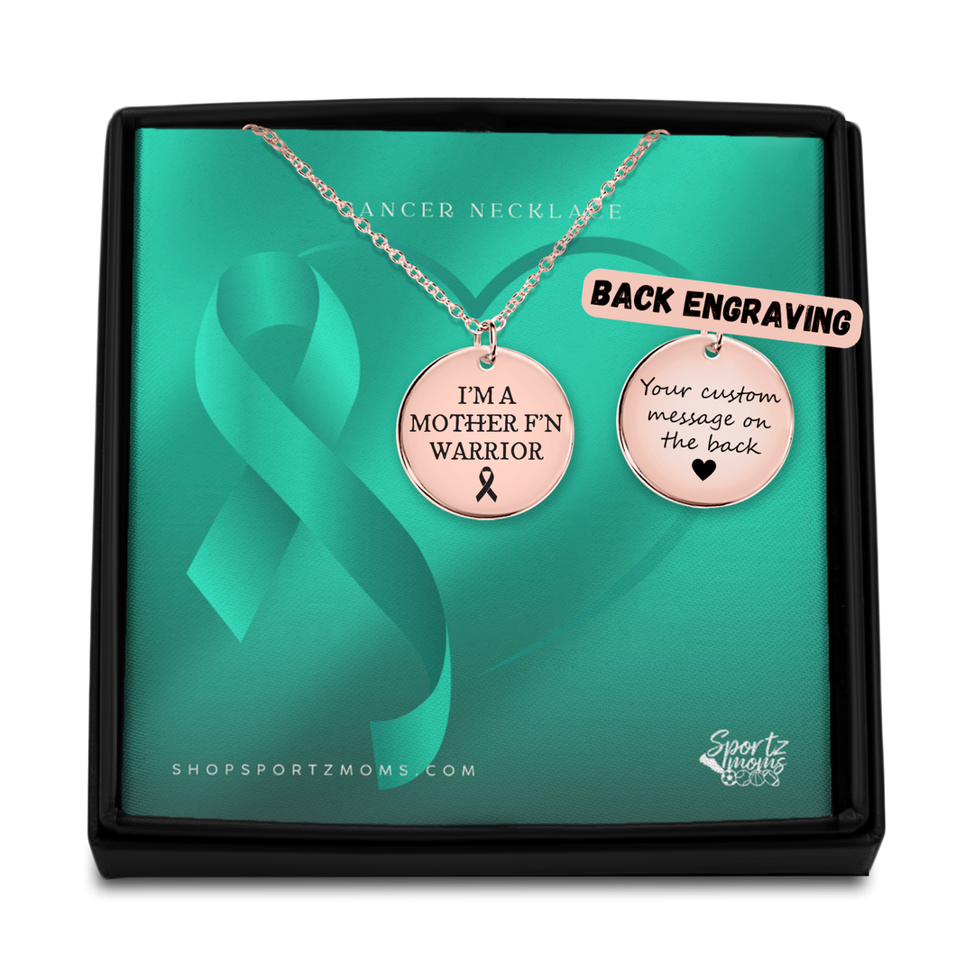 I'm A Mother F'n Warrior Cancer Coin Necklace