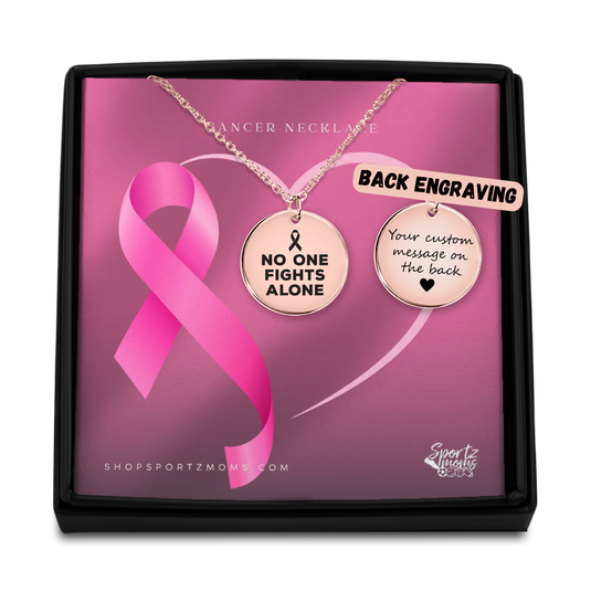 No One Fights Alone Cancer Coin Necklace