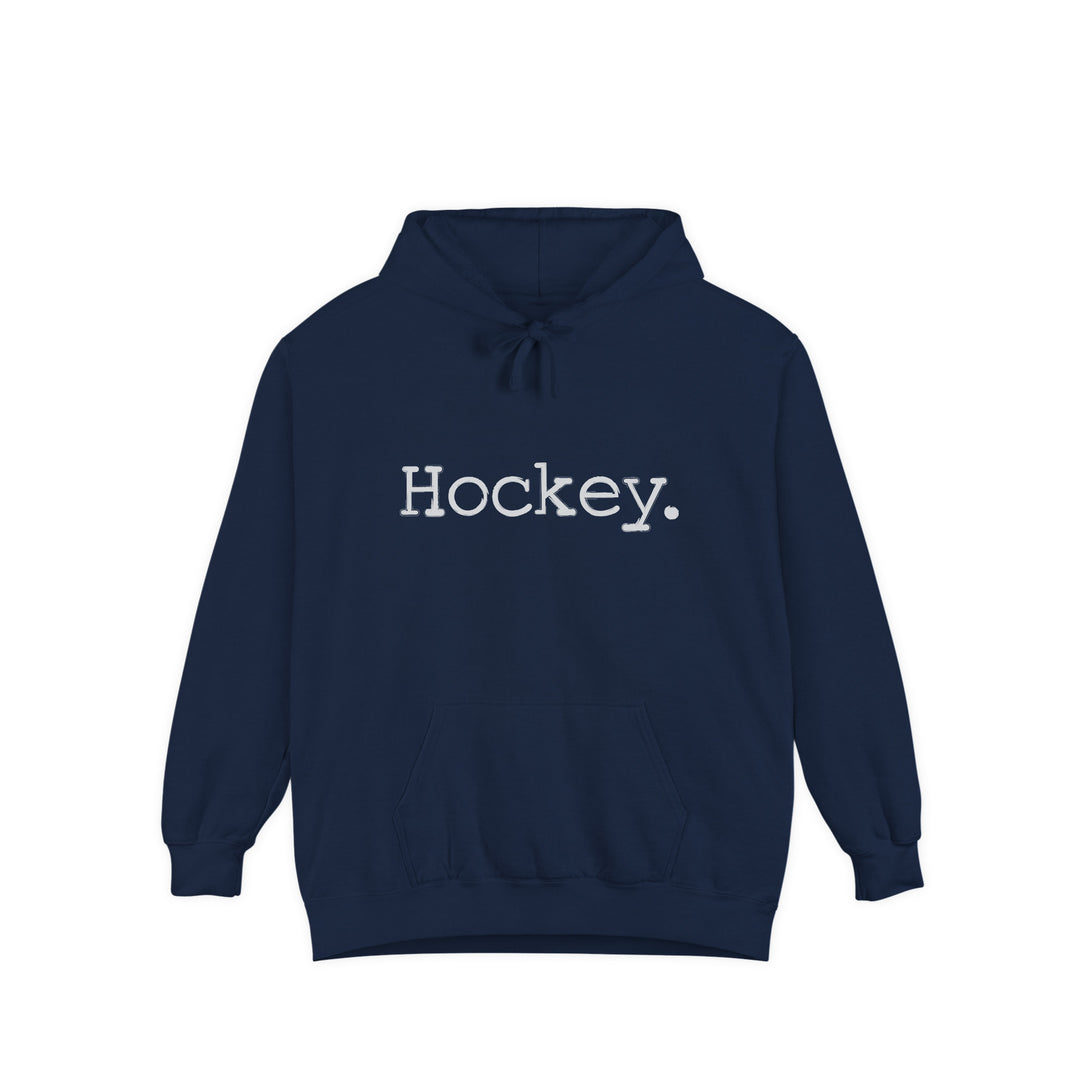 Typewriter Design Hockey Adult Unisex Premium Hooded Sweatshirt