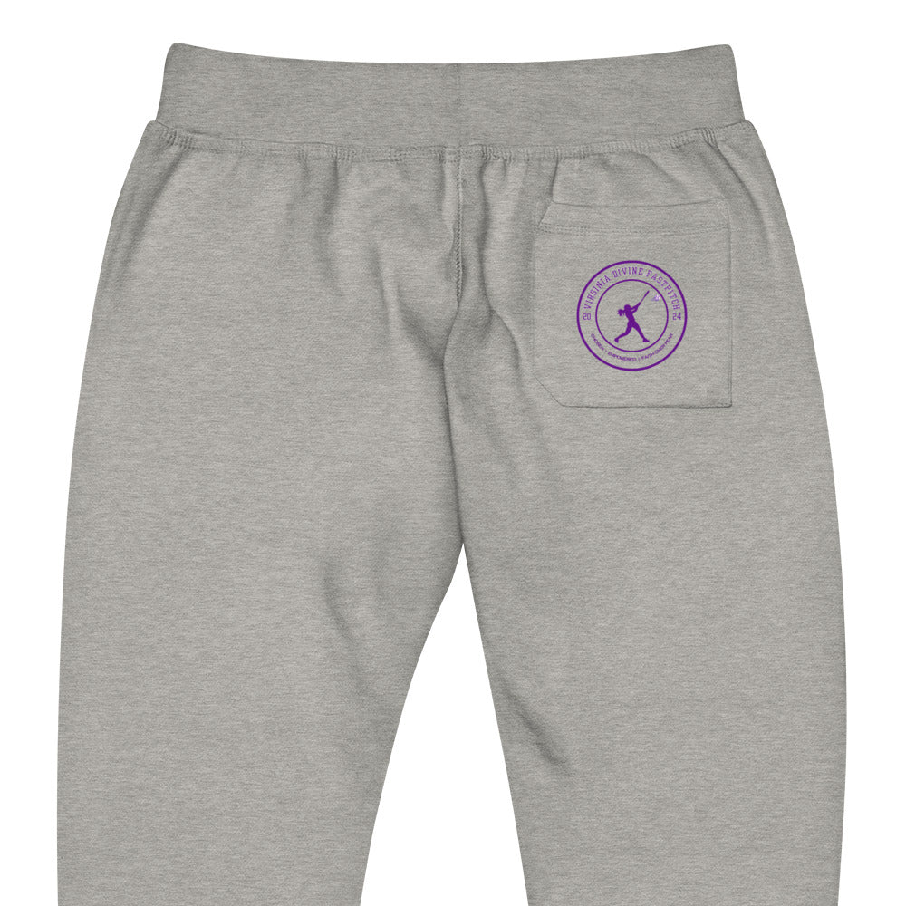 Virginia Divine Sports Unisex fleece sweatpants - Circle Logo on Back Pocket