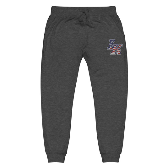 Iron Knights Unisex Adult Joggers in Navy Blazer, Charcoal Heather & Team Royal w/EMBROIDERED Flag Logo