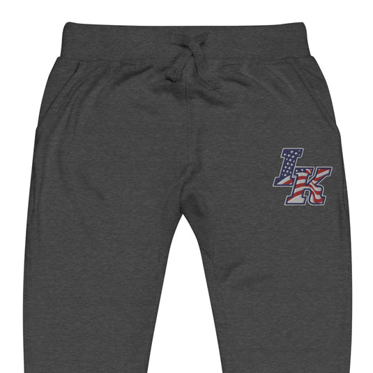 Iron Knights Unisex Adult Joggers in Navy Blazer, Charcoal Heather & Team Royal w/EMBROIDERED Flag Logo