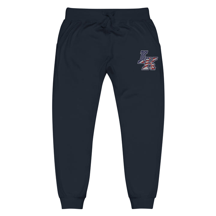Iron Knights Unisex Adult Joggers in Navy Blazer, Charcoal Heather & Team Royal w/EMBROIDERED Flag Logo