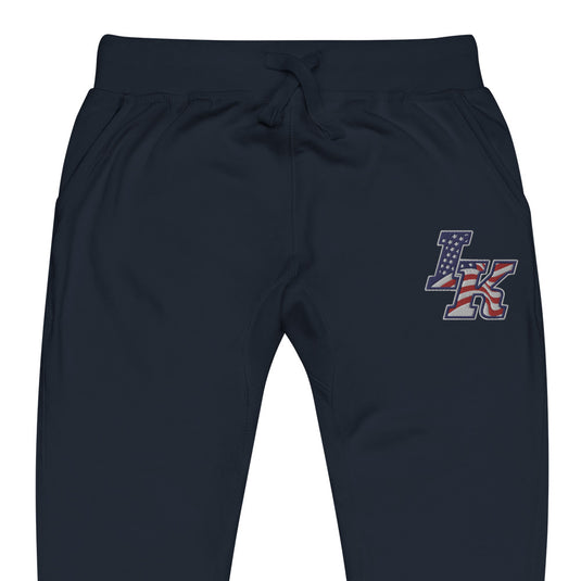 Iron Knights Unisex Adult Joggers in Navy Blazer, Charcoal Heather & Team Royal w/EMBROIDERED Flag Logo