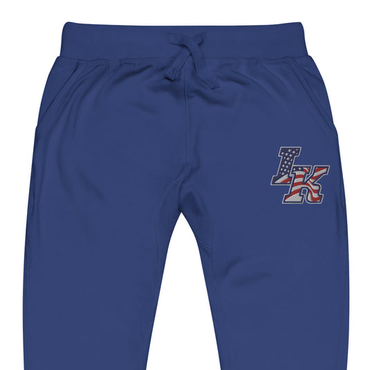 Iron Knights Unisex Adult Joggers in Navy Blazer, Charcoal Heather & Team Royal w/EMBROIDERED Flag Logo