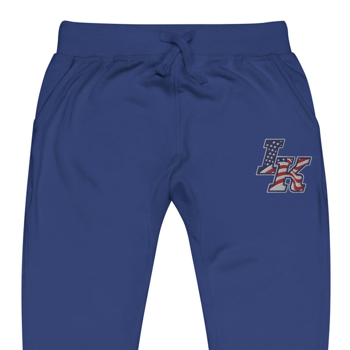 Iron Knights Unisex Adult Joggers in Navy Blazer, Charcoal Heather & Team Royal w/EMBROIDERED Flag Logo