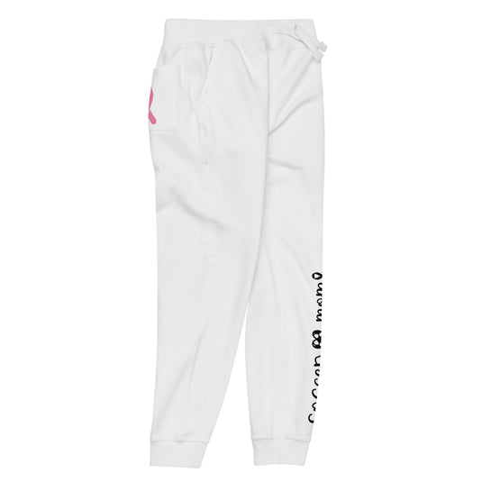Cancer Collection Pick Your Sport Mom Ribbon & Heart Adult Unisex fleece sweatpants