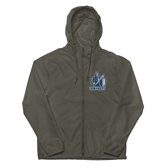 Iron Knights Unisex Lightweight Zip Up Windbreaker w/Knight Logo Only